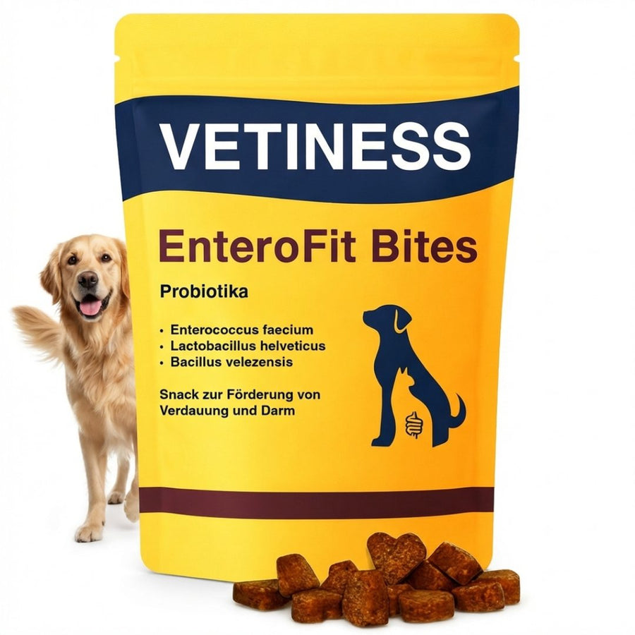 Vetiness EnteroFit Bites – Probiotika für Hunde, Beutel mit 75 Bites