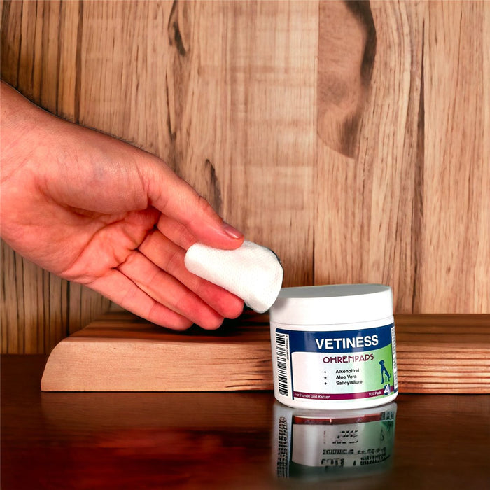 Vetiness Ohrenpads – weiches Pad in der Hand, sanft zur Haut