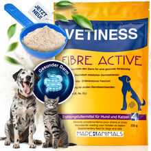 Load the image into the gallery viewer, Vetiness Fiber Active Probiotics - for good intestinal health - Enterococcus Faecium - promotes the growth of beneficial intestinal bacteria
