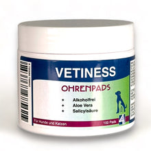 Load the image into the gallery viewer, Vetiness Ohrenpads mit Aloe Vera 100 Pads
