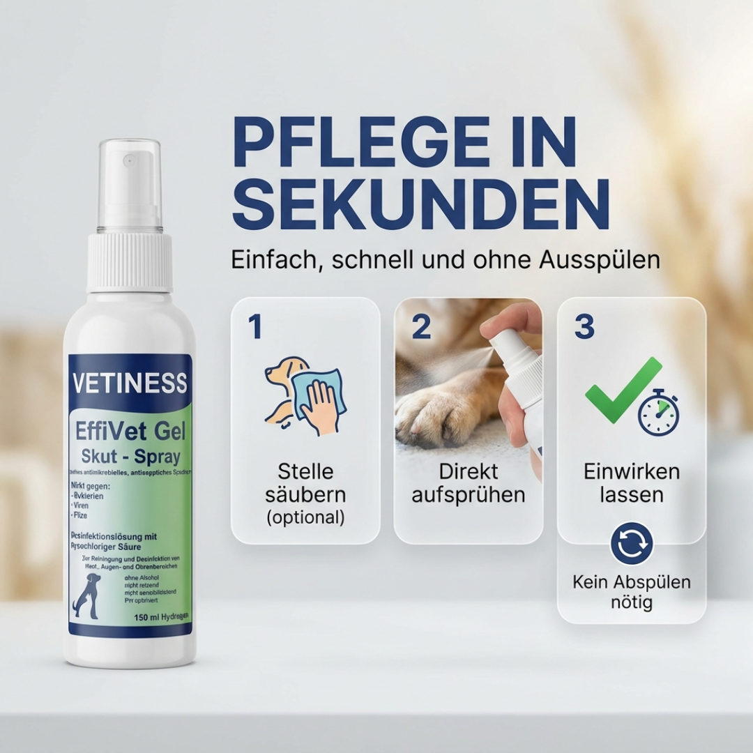 Vetiness EffiVet Gel Hautspray 150 ml