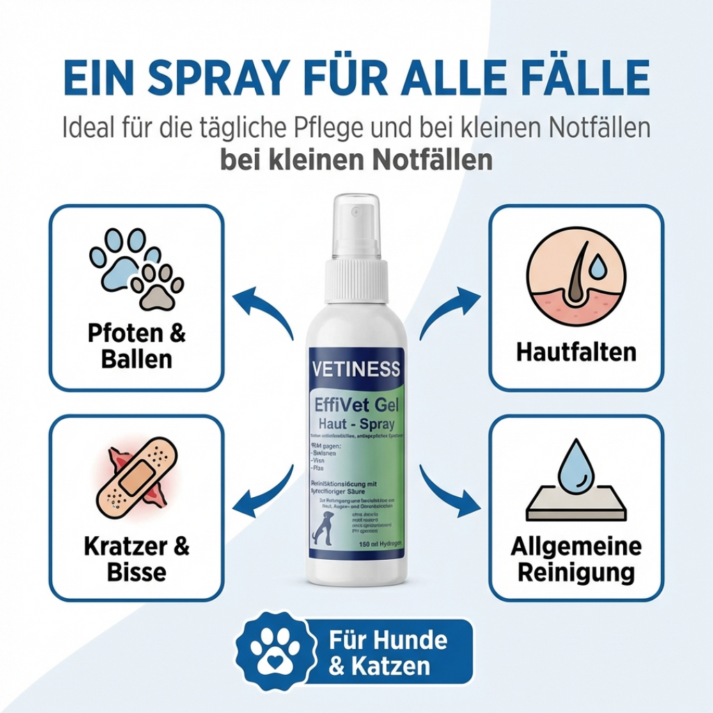 Vetiness EffiVet Gel Hautspray 150 ml