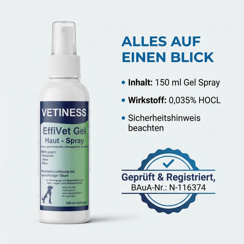 Vetiness EffiVet Gel Hautspray 150 ml