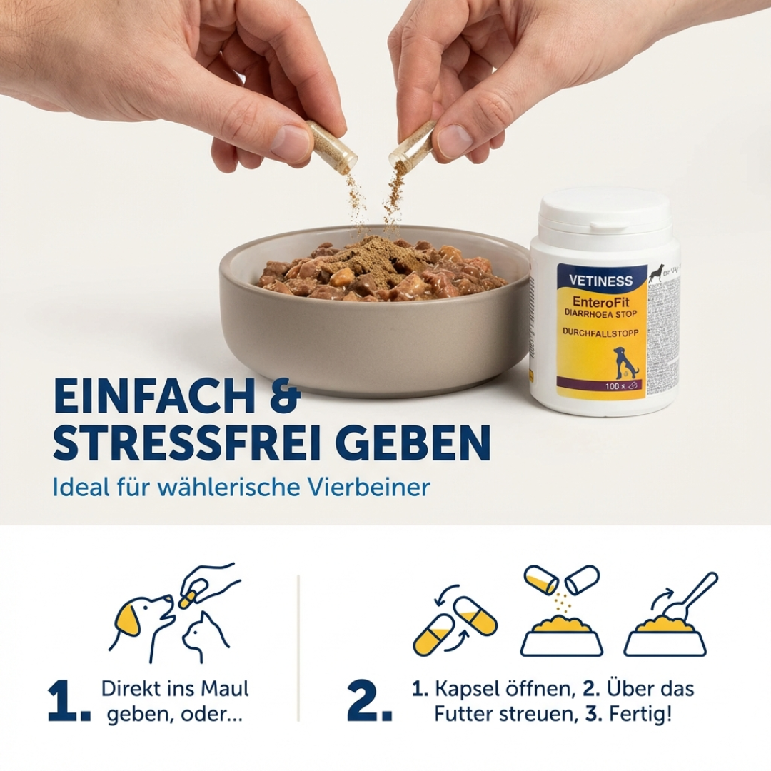 Vetiness EnteroFit Diarrhea Stop Capsules