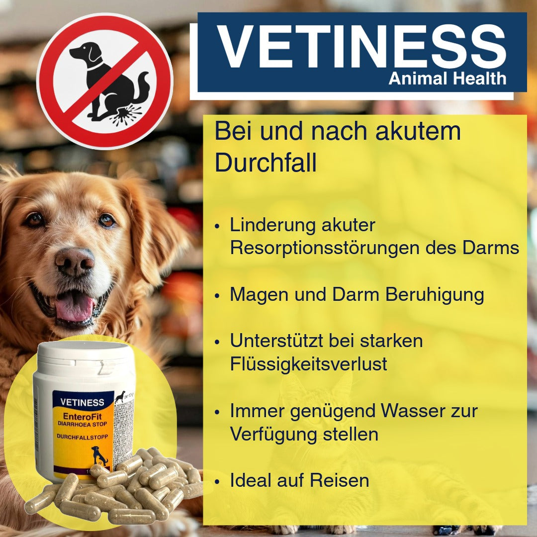 Vetiness EnteroFit Diarrhea Stop Capsules