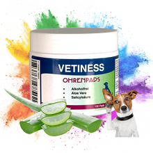 Load the image into the gallery viewer, Vetiness Ohrenpads mit Aloe Vera 100 Pads
