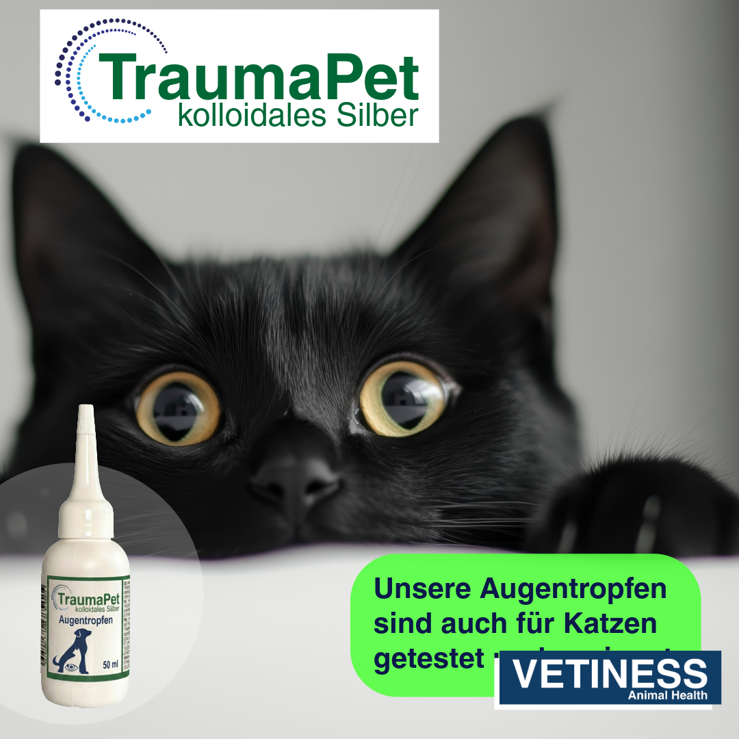Traumapet eye drops with colloidal silver