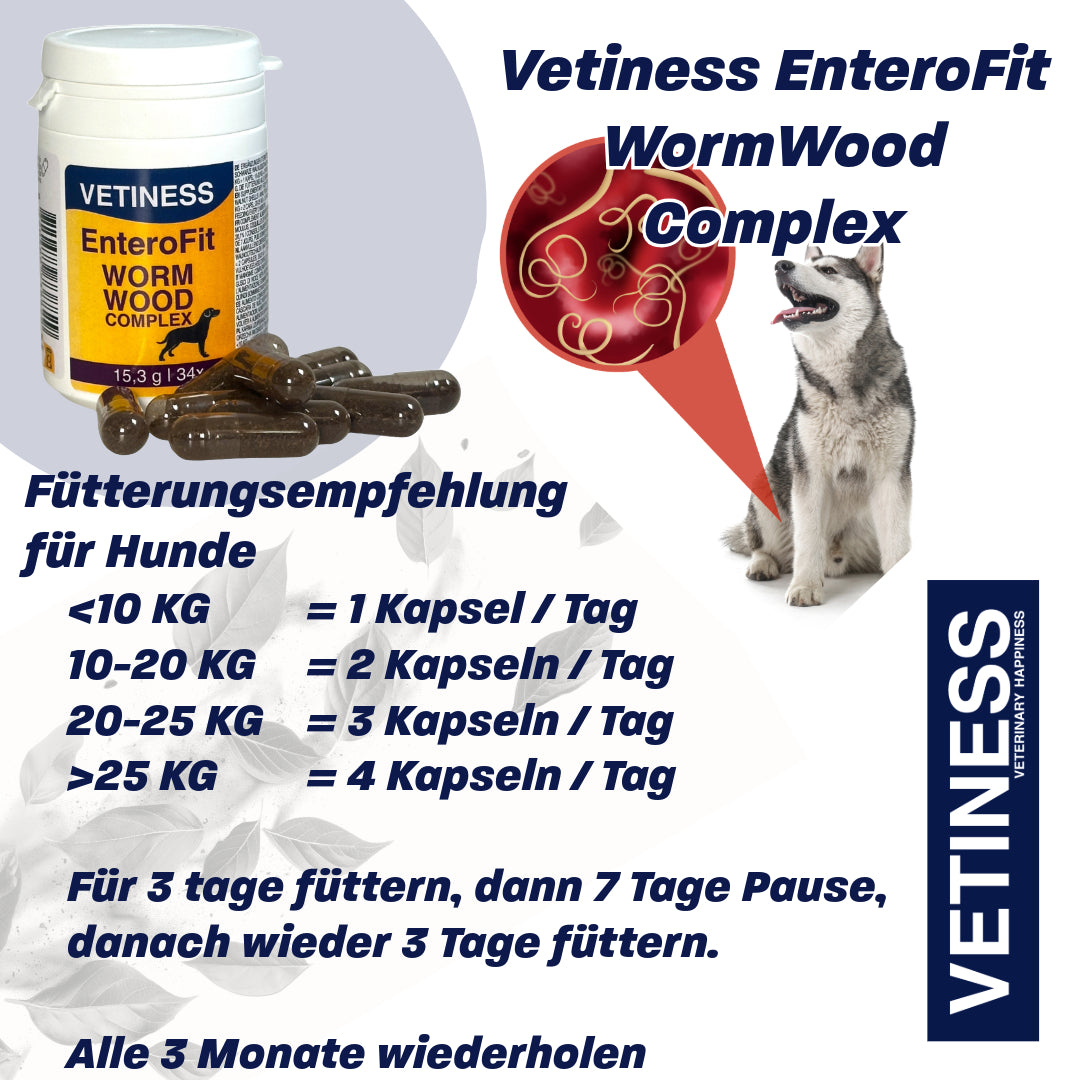 EnteroFit Wormwood Complex - for dogs - 34 capsules