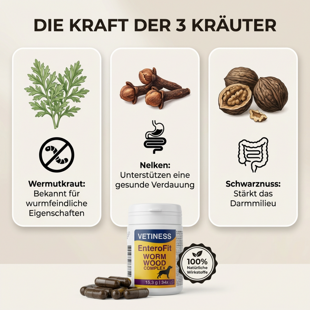 EnteroFit Wormwood Complex - for dogs - 34 capsules