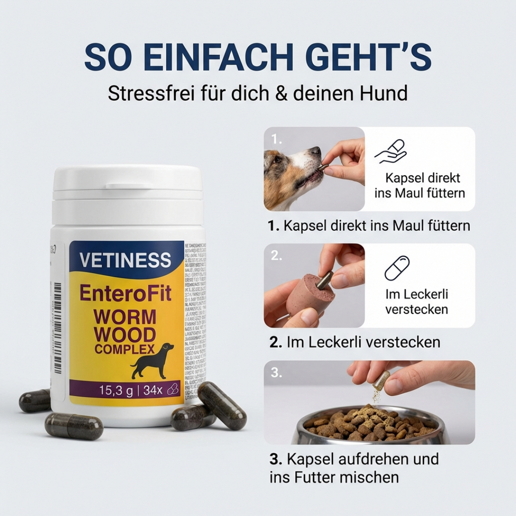 EnteroFit Wormwood Complex - for dogs - 34 capsules