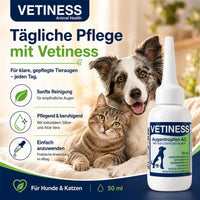 Vetiness Augentropfen AG zur täglichen Augenpflege bei Hund und Katze