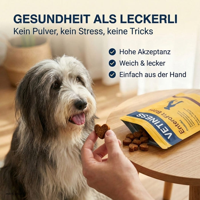 Vetiness EnteroFit Bites – Gesundheit als Leckerli, aus der Hand füttern
