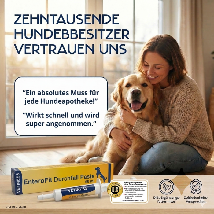 EnteroFit Durchfall Paste – Diät-Ergänzungsfuttermittel bei und nach akutem Durchfall