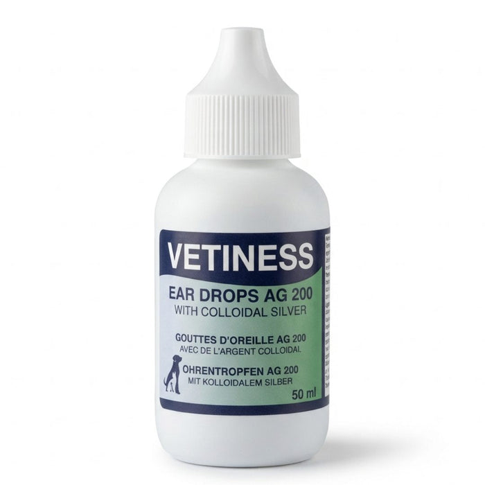 Vetiness Ohrentropfen AG 200 Flasche 50 ml mit kolloidalem Silber
