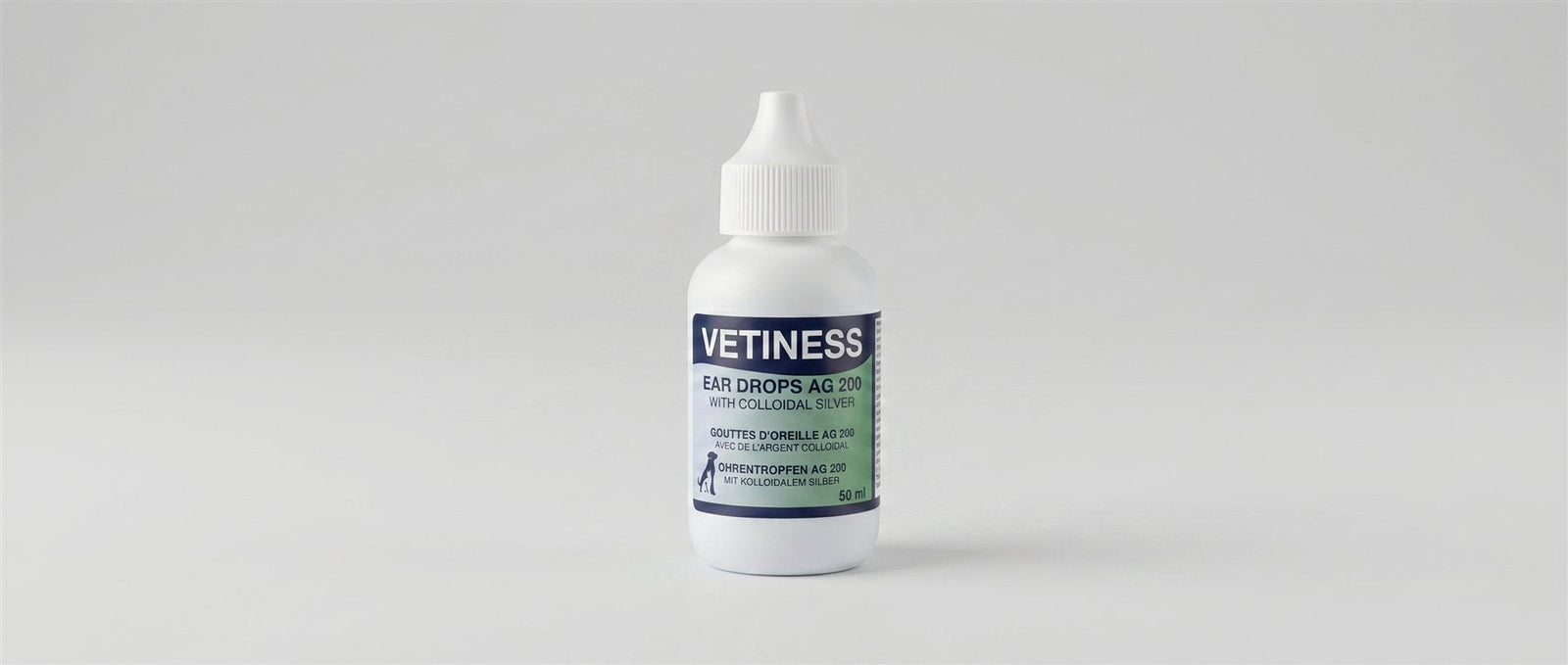 Vetiness Ohrentropfen AG 200 – Tropfflasche 50 ml für Hund und Katze